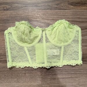 FOREVER 21 Pastel Green Lace Bra | Small